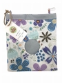 USZATKOWE RADY PAŚNIK MATERIAŁOWY Kwiaty łososiowy środek 24x22 cm  - Paśniki - Uszatkowe Rady