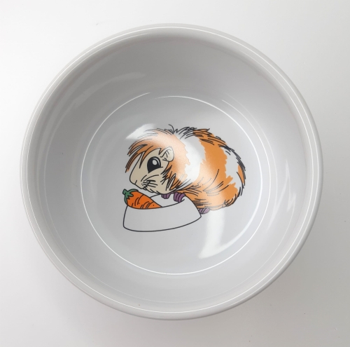 Miseczka ceramiczna 300ml ŚWINKA MORSKA - Miseczki i poidełka - Uszatkowe Rady