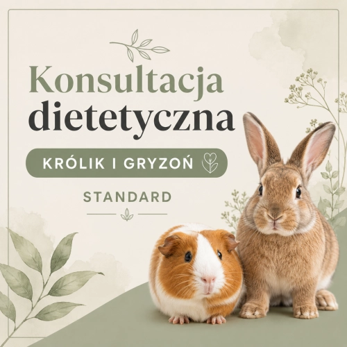 Konsultacja dietetyczna - królik i gryzoń STANDARD (45 min) - KONSULTACJE DIETETYCZNE - Uszatkowe Rady