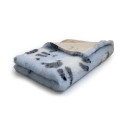Posłanie DRY BED 75x50cm  Legowisko antypoślizgowe 28mm owce błękitne - Legowiska i Dry Bedy - Uszatkowe Rady