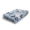 Posłanie DRY BED 75x50cm  Legowisko antypoślizgowe 28mm owce błękitne - Legowiska i Dry Bedy - Uszatkowe Rady