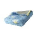 Posłanie DRY BED 75x50cm Legowisko antypoślizgowe 28mm błękitne stokrotki - Legowiska i Dry Bedy - Uszatkowe Rady