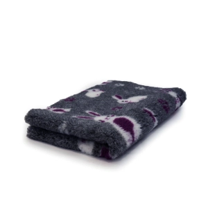 Posłanie DRY BED 75x50cm Legowisko antypoślizgowe 28mm  szare króliki