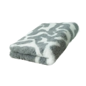 Posłanie DRY BED 75x50cm Legowisko antypoślizgowe 28mm  szaro białe A212