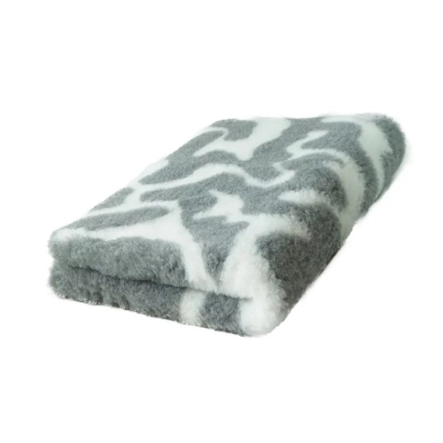 Posłanie DRY BED 75x50cm Legowisko antypoślizgowe 28mm  szaro białe A212 - Legowiska i Dry Bedy - Uszatkowe Rady