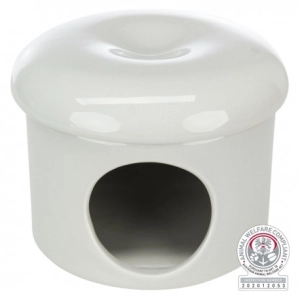 TRIXIE domek ceramiczny Szary z pokrywką