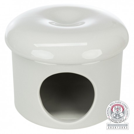 TRIXIE domek ceramiczny Szary z pokrywką - Domki - Uszatkowe Rady