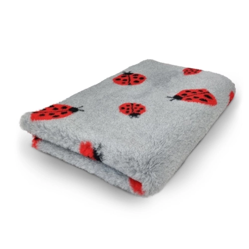Posłanie DRY BED 75x50cm Legowisko antypoślizgowe 28mm biedronki szare - Legowiska i Dry Bedy - Uszatkowe Rady