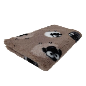 Posłanie DRY BED 75x50cm Legowisko antypoślizgowe 28mm brązowe owce