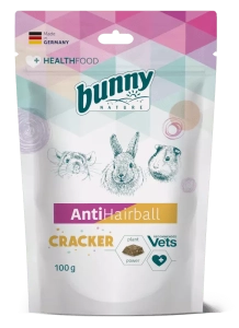 Bunny Nature AntiHairball Cracker 100g - przysmak wspierający w okresie linienia
