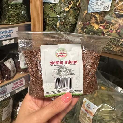 Siemię lniane, babka płesznik i jajowata u królika - nasiona czy kleik na zatkanie królika?